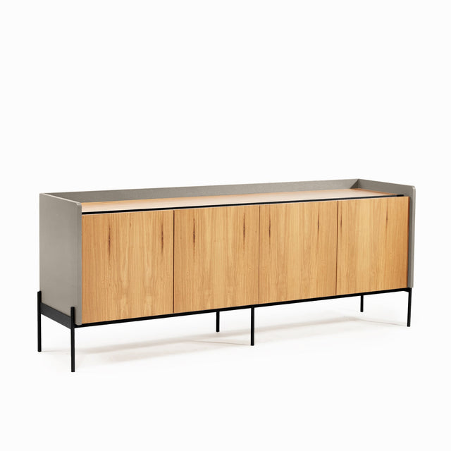 Comoda Baja Yerta - 4 Puertas - Talleres Sustentables