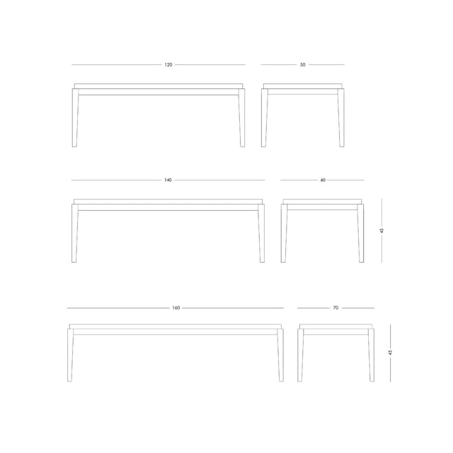 Mesa Baja Piet Rectangular - Talleres Sustentables