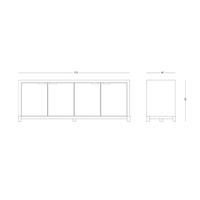 Vajillero Yupanqui 4 puertas - Talleres Sustentables