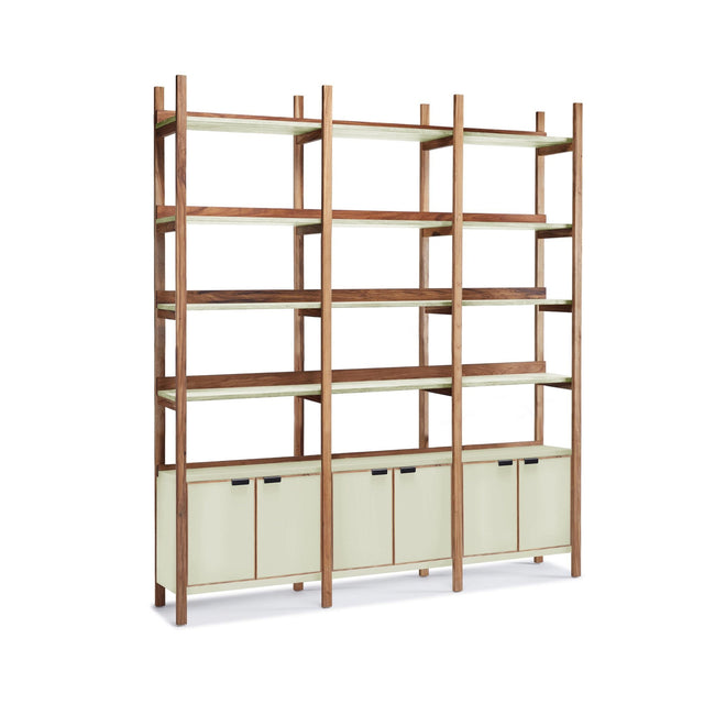 Biblioteca Escalera con Bajo Puertas - Talleres Sustentables