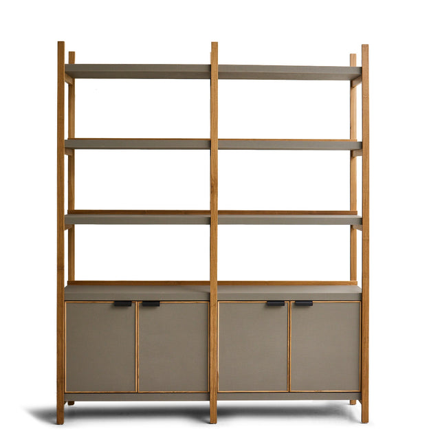 Biblioteca Escalera con Bajo Puertas - Talleres Sustentables