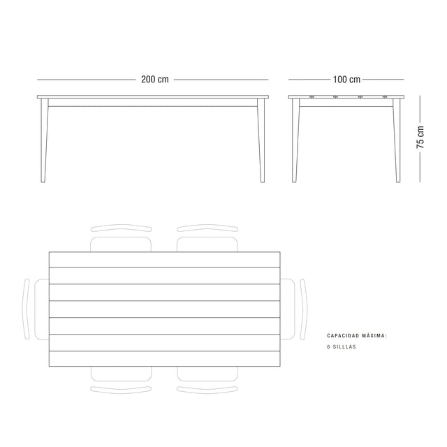 Mesa Palito Entablonada - Talleres Sustentables